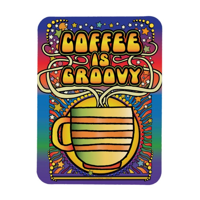 Imán El café es Groovy (Vertical)