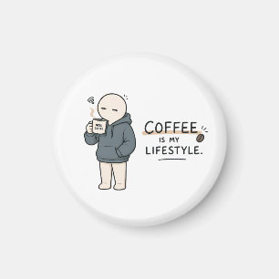 Imán El café es mi estilo de vida Chiste divertido para