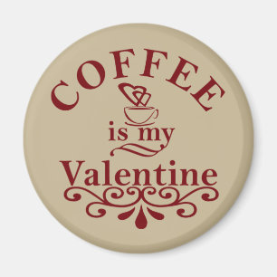 Imán El café es mi gracioso de San Valentín
