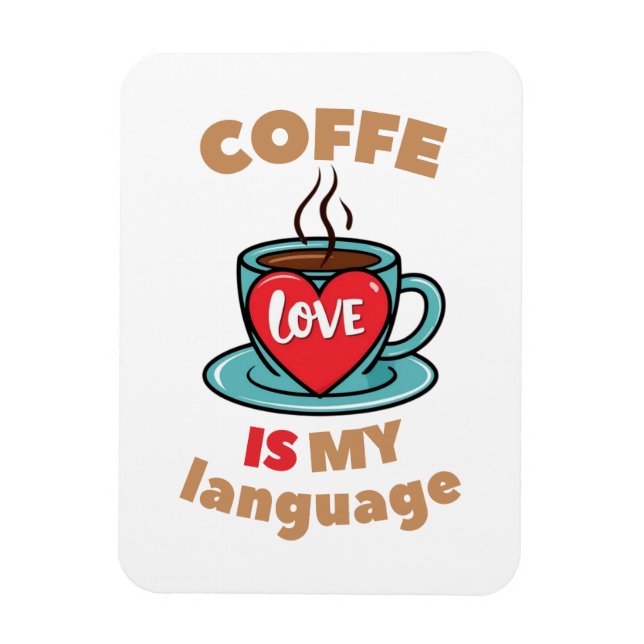 Imán El café es mi lenguaje de amor (Vertical)