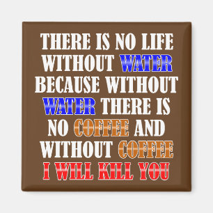 Imán El Café Es Un Frigorífico Fridge Magnet Funny Refr