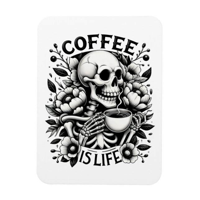 Imán El café es vida (Vertical)