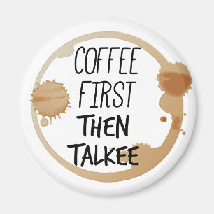 Imán El Café Primero Y Después Talkee Talking Mug Stain