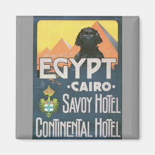 Imán El Cairo Egipto - arte del poster del viaje del