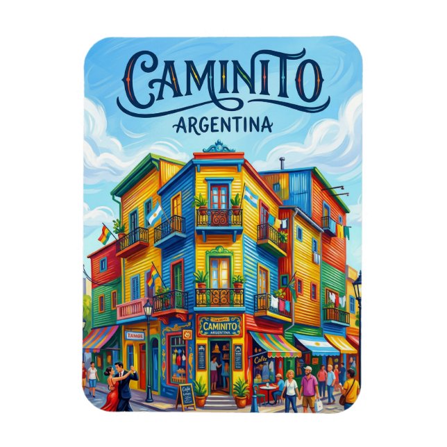 Imán El Caminito Argentina (Vertical)