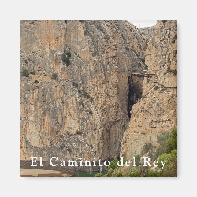Imán El Caminito del Rey. Vista 4 (Frente)