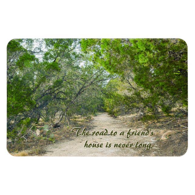Imán El camino a la casa de un amigo nunca es largo (Horizontal)