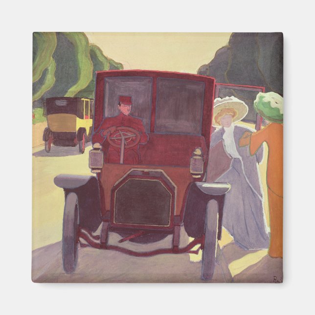 Imán El camino con Acacias, 1908 (Frente)