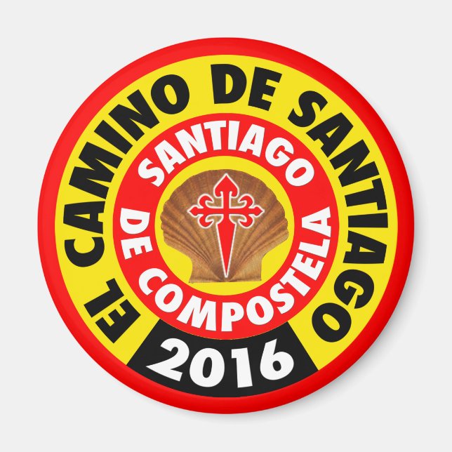 Imán El Camino de Santiago 2016 (Frente)