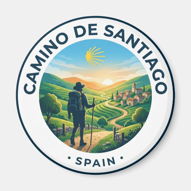 Imán El Camino de Santiago España (Frente)