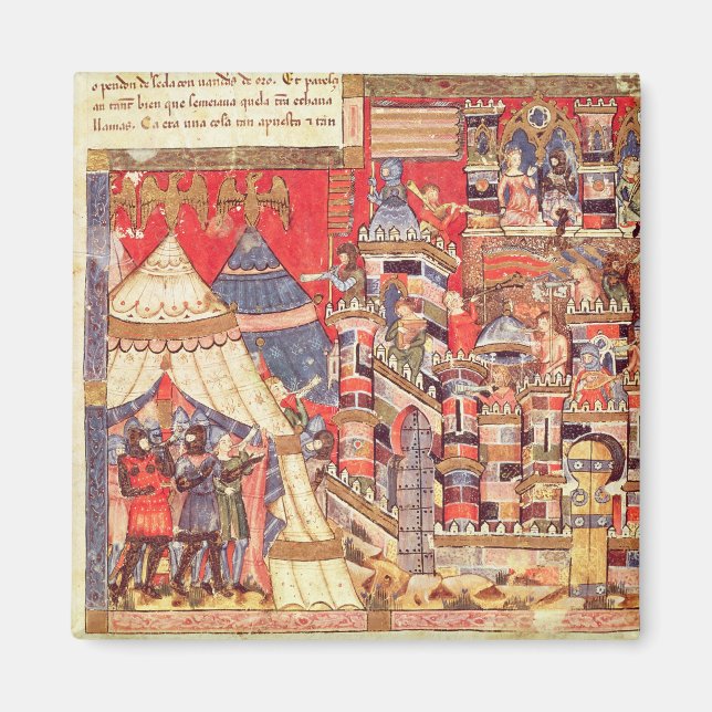 Imán El campamento griego y la ciudad de Troya (Frente)