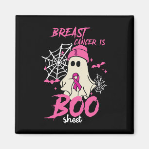 Imán El cáncer es una hoja de Boo Halloween Conciencia