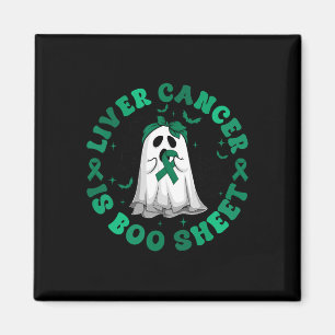 Imán El Cáncer Hepático De Groovy Retro Es Verde Fantas