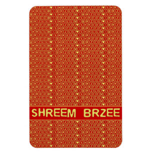 Imán El cántico rojo de oro Shreem Brzee atrae riqueza