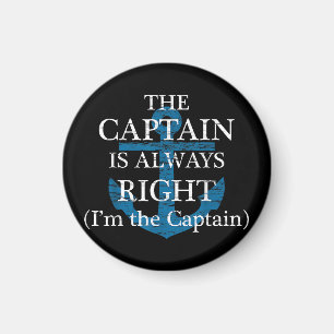 Imán El capitán siempre tiene razón y yo soy el capitán