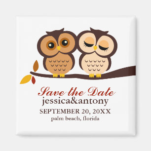 Imán El casarse dulce de los búhos de la caída