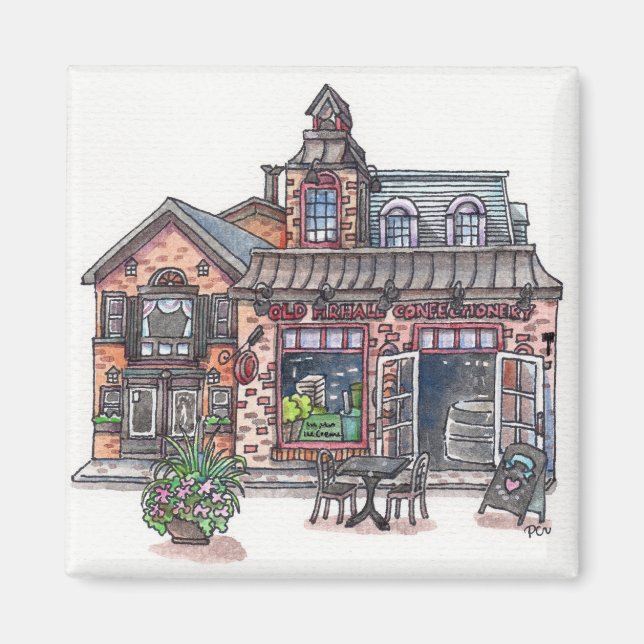 Imán El casco antiguo de la ciudad (Frente)