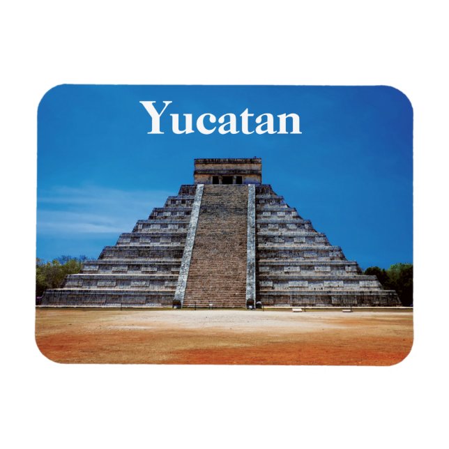 Imán El Castillo Chichén Itza Magnetoscopio Flexible (Horizontal)