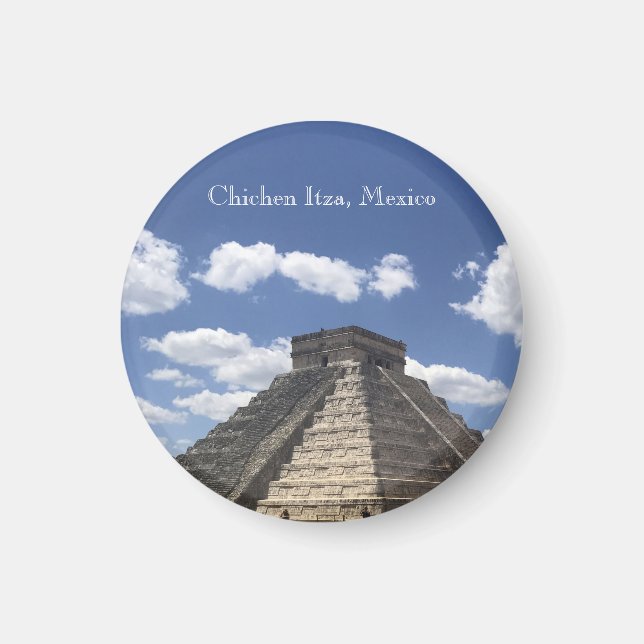 Imán El Castillo - Chichen Itza, México Magnet (Frente)