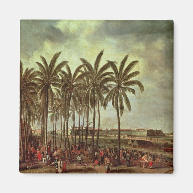 Imán El castillo de Batavia, visto desde Kali Besar (Frente)