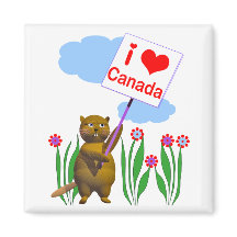 El castor canadiense ama a Canadá