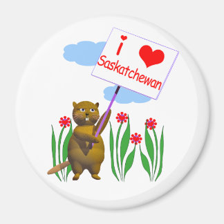 Imán El castor canadiense ama a Saskatchewan