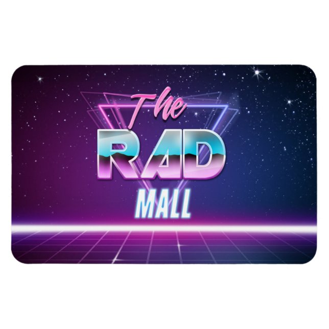Imán El centro comercial Rad "Wave 1" 4in x 6in Magnet (Horizontal)