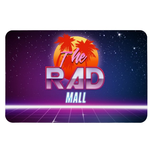 Imán El centro comercial Rad "Wave 2" 4in x 6in Magnet (Horizontal)