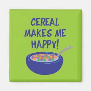 Imán El cereal me hace feliz