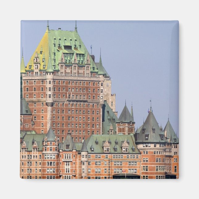 Imán El Chateau Frontenac en Quebec City, Canadá. (Frente)