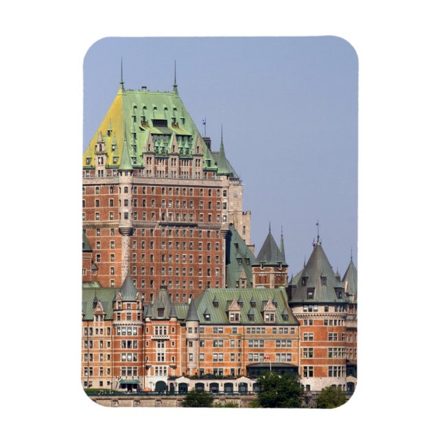 Imán El Chateau Frontenac en Quebec City, Canadá. (Vertical)