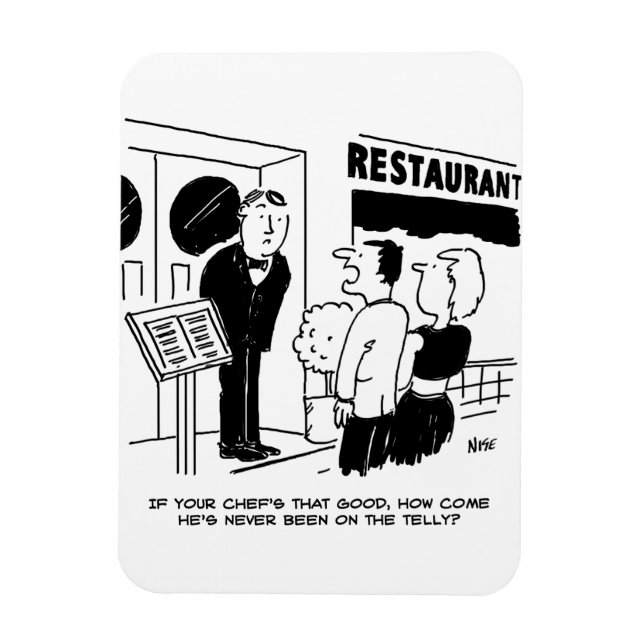 Imán El chef del restaurante no ha estado en el Persona (Vertical)