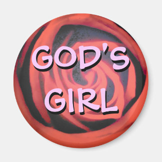 Imán El Chica de Dios con Rosa y sombra