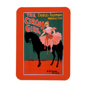 Imán El chica del circo - mujer en Theatrical del