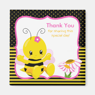 Imán El chica dulce de la abeja del bebé le agradece