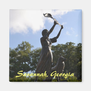 Imán El Chica ondulado, Savannah, Georgia
