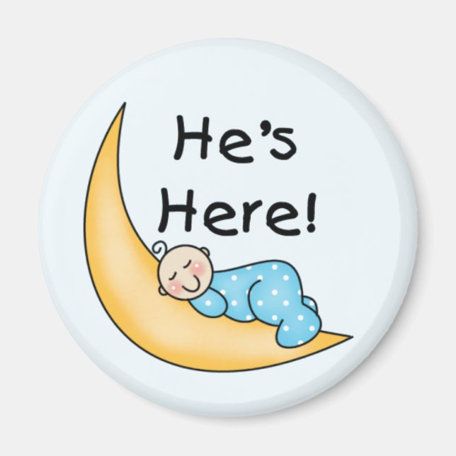 Imán El chico en la luna está aquí (Frente)