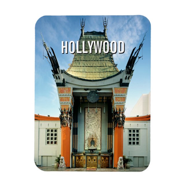 Imán El chino de Hollywood Boulevard Grauman (Vertical)