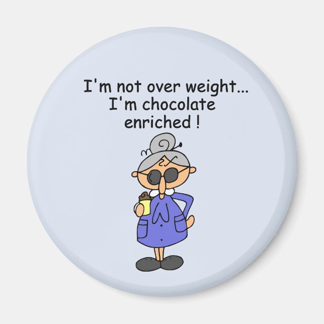 Imán El chocolate enriqueció humor (Frente)