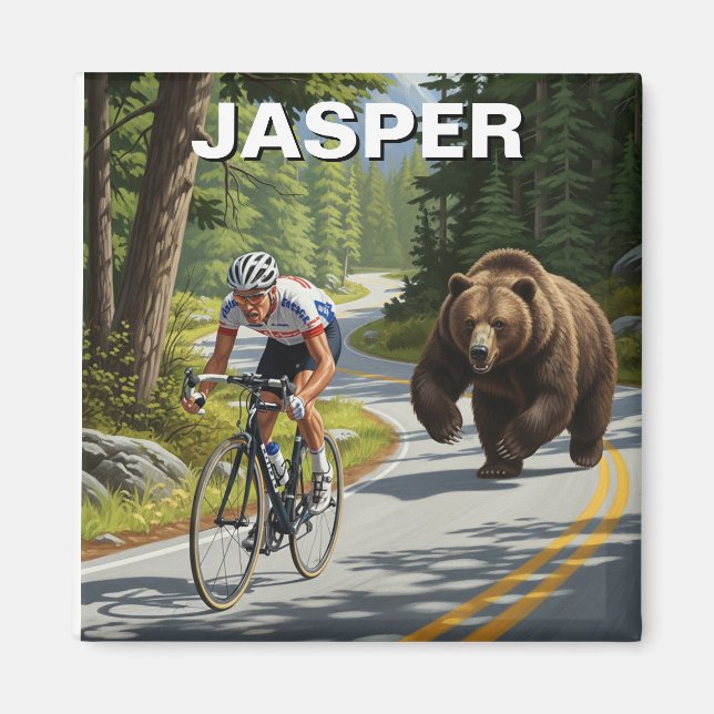 Imán El ciclista Jasper Canada (Frente)