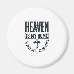 Imán El cielo es mi hogar Camiseta de reclutamiento cri