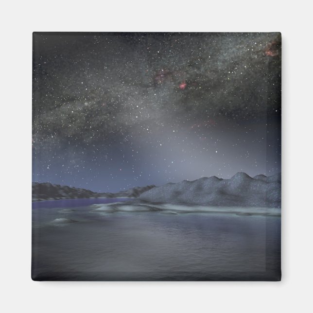 Imán El cielo nocturno de un hipotético planeta extrate (Frente)