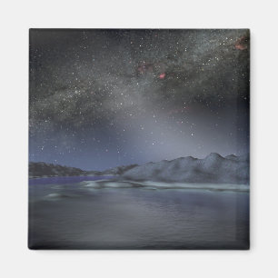 Imán El cielo nocturno de un planeta extranjero