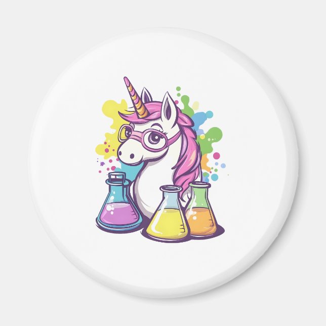 Imán El Científico Unicornio (1) (Frente)