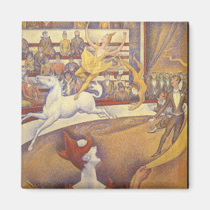 Imán El Circo de Georges Seurat, Pointillismo Vintage