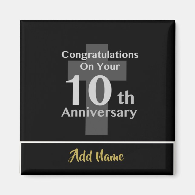 Imán ¡El clero del 10° Aniversario de la Ordenación GIF (Frente)