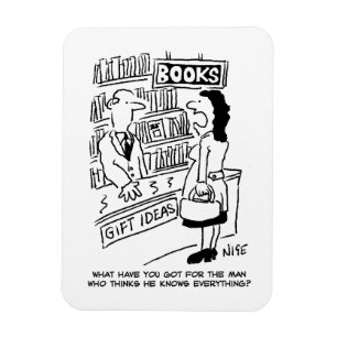 Imán El cliente de la librería le pregunta al vendedor 