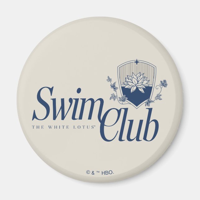 Imán El club de natación White Lotus (Frente)