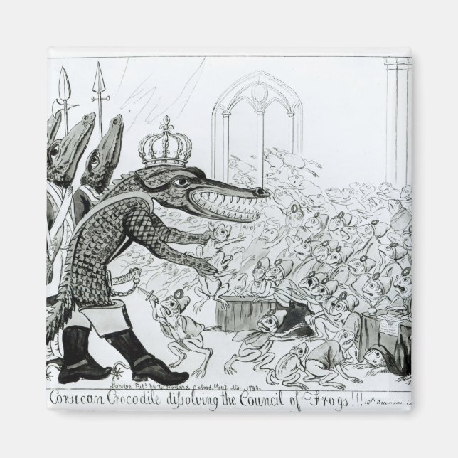 Imán El cocodrilo corso (Frente)