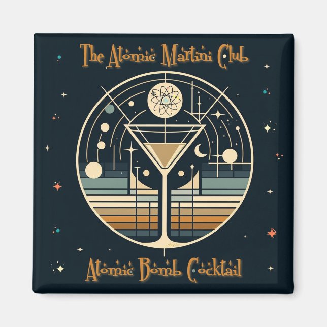 Imán El cóctel de la bomba atómica del atómico Club Mar (Frente)